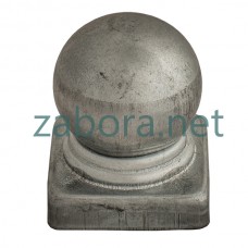 Заглушка 20х20 мм с шаром металлическая для столба 20*20 мм